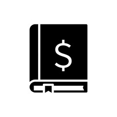 Financial Book With Dollar Symbol Accounting Icon