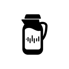 Reusable Jug With Time Lines Hydration Tracking Icon