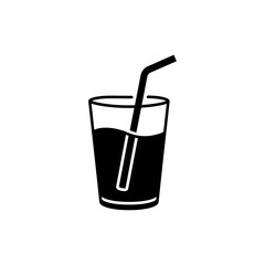 Reusable Straw In Glass Of Water Eco Friendly Icon