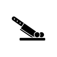 Knife chopping fresh vegetables on cutting board preparation