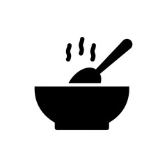 Hot Bowl with Spoon for Warm Meals and Soups
