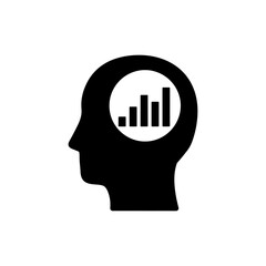 Head with Hydration Level Indicator Showing Water Intake