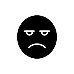 Unimpressed Face with Pursed Lips Emotion Icon