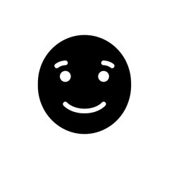 Uplifted Face with Gentle Smile Icon