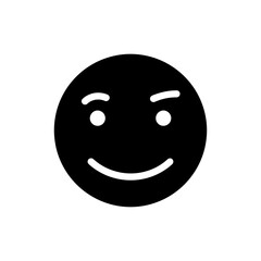 Person showing smirking face with tilted head expression