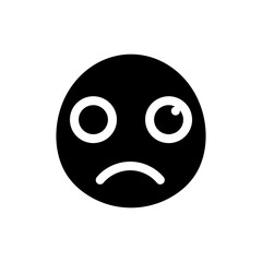 Silly face with bulging eyes funny expression