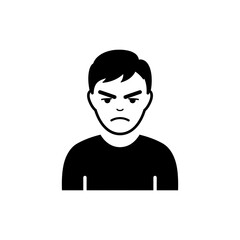 Skeptical look with furrowed brow suspicious expression
