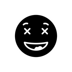 Obraz premium Silly face with crossed eyes and funny playful expression