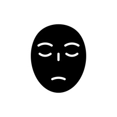 Serene face with closed eyes showing peace and relaxation