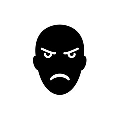 Fototapeta premium Frustrated Face with Tight Jaw Showing Intense Stress and Anger