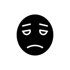 Expressionless Face with Dull Eyes Showing Neutral and Unemotional Mood