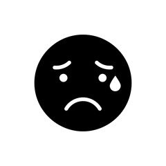 Fototapeta premium Embarrassed person with sweat drop showing shy and awkward emotion