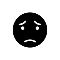 Person with distressed face showing twitching mouth expression