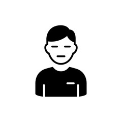 Character With Blank Stare And Neutral Lips Expression