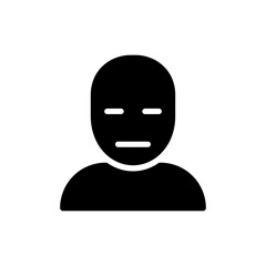 Character With Blank Face No Emotion Neutral Expression