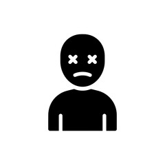 Character With Blank Face Lifeless Eyes Expression