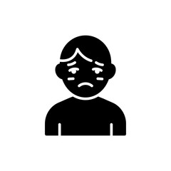 Person Showing Bashful Blush with Lowered Eyes Expression
