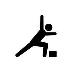 Person Using Yoga Block in Yoga Pose for Balance and Support