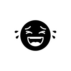 Laughing Character With Tears Joyful Happy Emotion