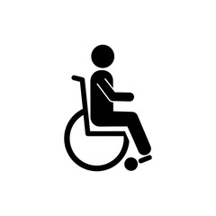Character in Wheelchair Showing Accessibility and Inclusion