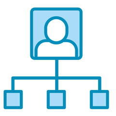 Organizational Chart  Icon Element For Design	