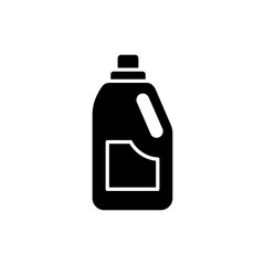 Eco-friendly detergent bottle icon for green cleaning