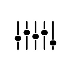 Settings Sliders Icon with Round Adjustable Knobs