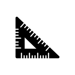 Closeup ruler icon featuring tiny measurement markings