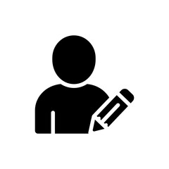 User profile with pencil icon representing editable account settings