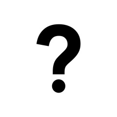 Question mark symbol icon representing help, inquiry, and support