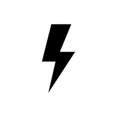 Sharp lightning bolt icon symbolizing electrical energy and power