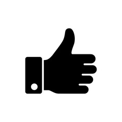 Thumb Up with Visible Fingers Icon Representing Approval and Positive Gesture