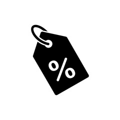 Tag Icon with Percent Symbol Discount and Sale Image