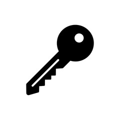 Key with Circular Head Icon Representing Security and Access
