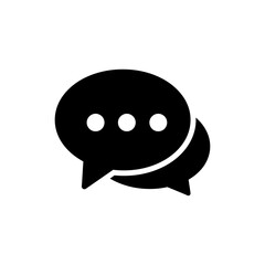 Fototapeta premium Chat Bubble Icon with Typing Dots Representing Active Communication