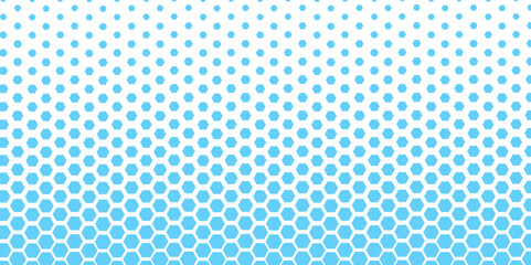 Dot blue light technology texture hexagon background. Vector illustration of flat geometric texture symbol. Honey bee hive, blue and white color Template Design innovation technology concept vector.
