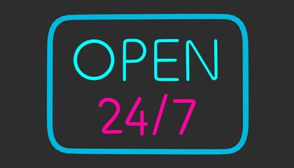 Open Close Neon Sign