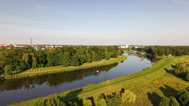 rive drone shot