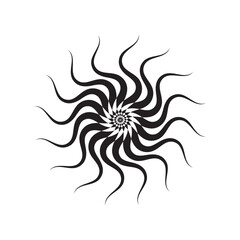 Decorative Abstract Mandala Design – Sun Inspired Pattern (Vector Art)