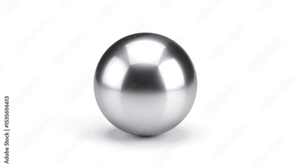 Poster a shiny silver egg rests elegantly on a pristine white background, reflecting soft light and casting