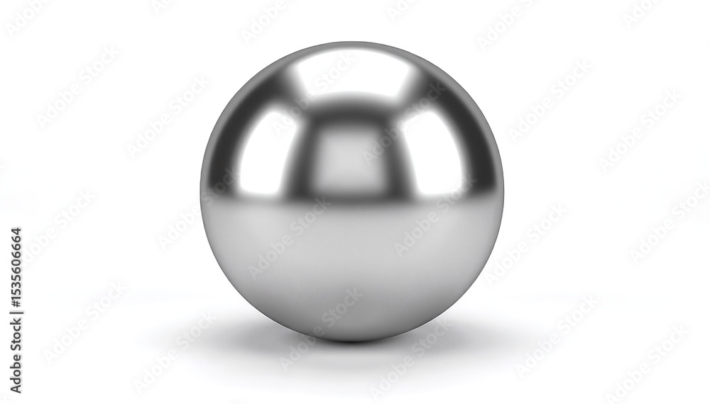 Poster a shiny silver egg rests elegantly on a pristine white background, reflecting soft light and casting