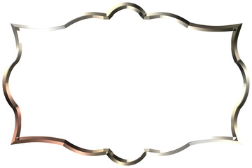 silver, chrome, metallic, decorative frame