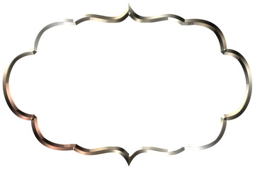 silver, chrome, metallic, decorative frame