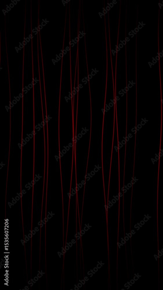 Poster wavy abstract red liquid lines pattern seamless animation on a black background. loop motion graphic
