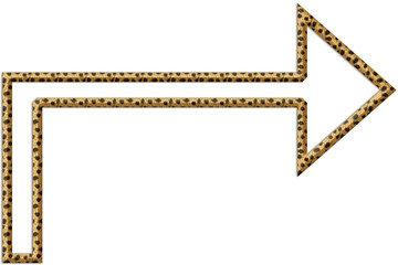 arrows without background in jaguar fur color