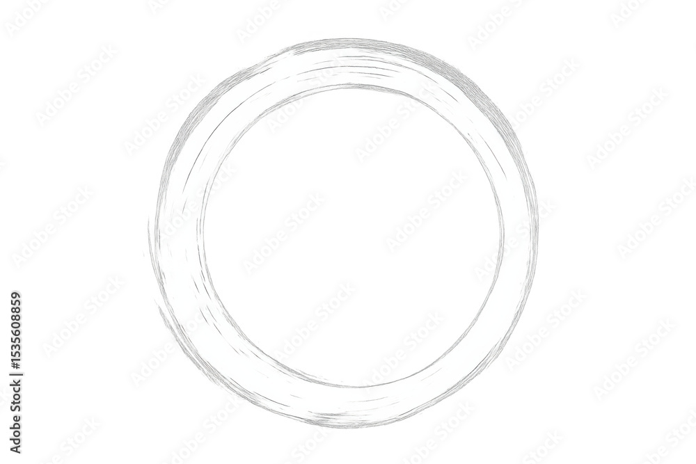 Poster circular light effect created by multiple overlapping white brush strokes, ideal for adding a touch 