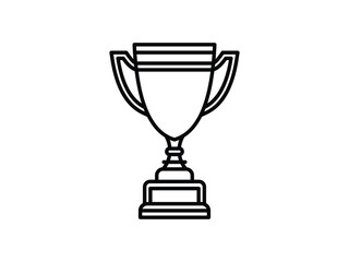 Award Winning Cup Outline Vector