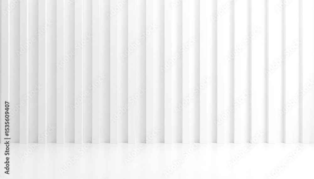 Poster a clean and elegant white wallpaper featuring vertical stripes, creating a subtle texture that adds 