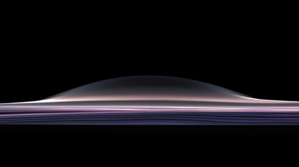 Smooth Curved Surface with Gradient Colors Displaying Light Variations and Abstract Design Elements