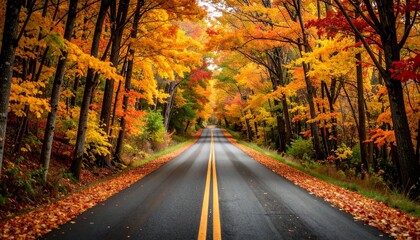road in autumn